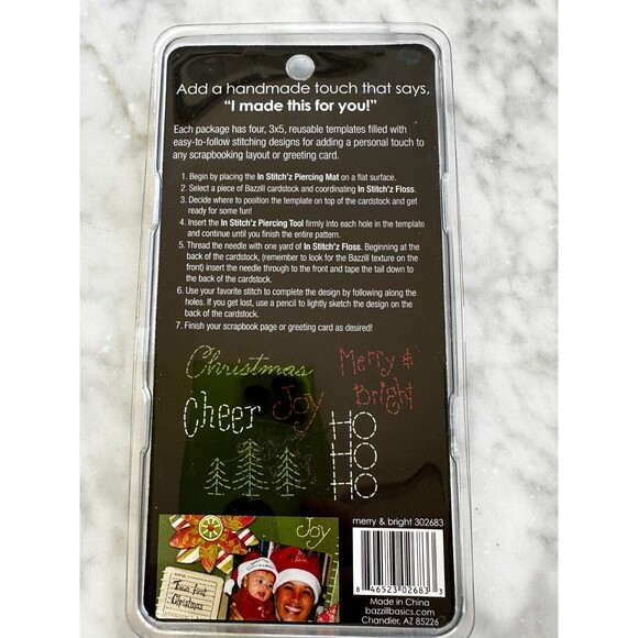 NEW Lot of 4 Scrapbook Embellishments & Clips- Christmas Winter & Months of Year - Picture 3 of 15